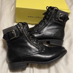 Cathy Jeans black booties